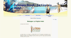 Desktop Screenshot of lavirginiahotel.resortsbatangas.com
