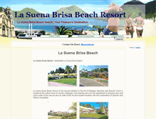 Tablet Screenshot of lasuenabrisabeach.resortsbatangas.com
